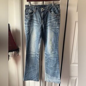 Y2K Light Wash Jeans - Blue Denim